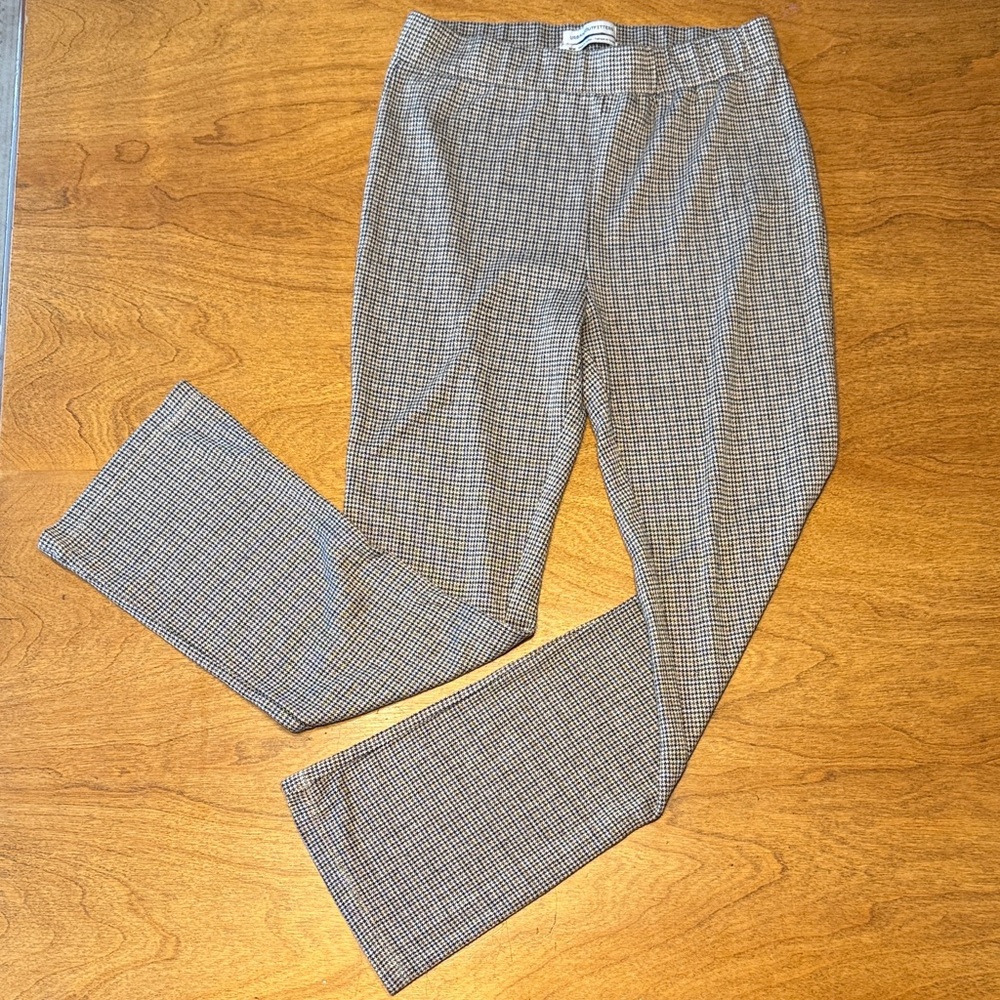 Urban Outfitters Tan and Black Patterned Flare Pants